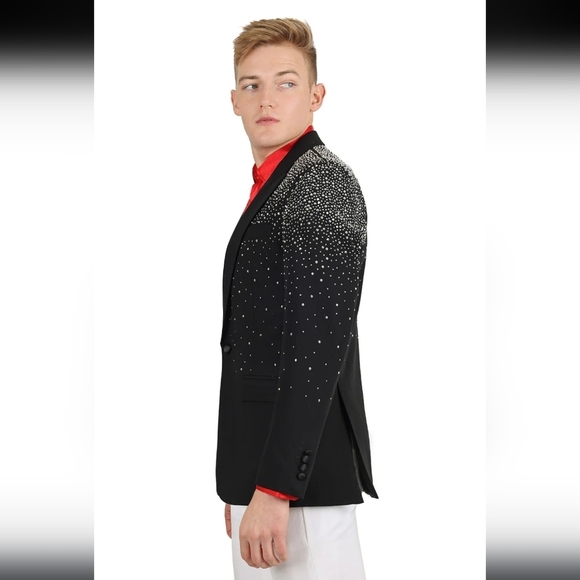 BARABAS Splendor Case Blazer, Black w/Silver Studs, XL - Picture 2 of 14